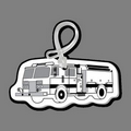 Fire Truck (3/4 View, Left) Luggage/Bag Tag
